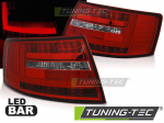 Zadní světla LED BAR AUDI A6 C6 sedan červená/kouřová 7-pin