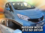 Deflektory-ofuky oken Nissan Note II 5-dvéř. htb + zadní