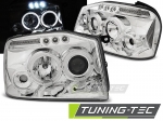Přední světla s LED a Angel Eyes Nissan Navara/Pathfinder chrom