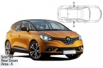 Sluneční clony CarShades Renault Scenic IV, 5dvéř.