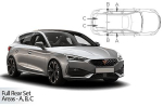 Sluneční clony CarShades Seat Leon (Cupra) 5-dveř.