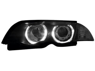 Přední světla s Angel Eyes BMW E46