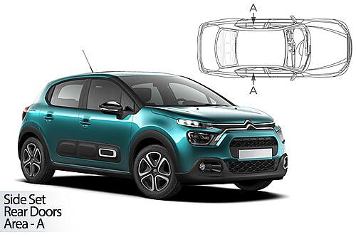 Sluneční clony CarShades CITROEN C3, 5-dvéř. - 2 ks