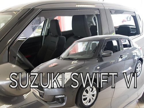 Deflektory-ofuky oken Suzuki Swift IV - přední+zadní