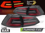 Zadní LED BAR světla s dynamickým blinkrem pro Volkswagen Golf VII Combi, černo-kouřové provedení