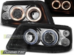 Přední světla Angel Eyes VW T5 černá