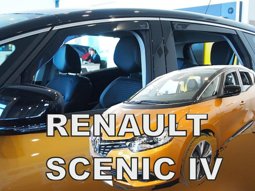 Deflektory-ofuky oken Renault Scenic IV - přední+zadní