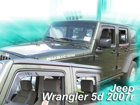 Deflektory-ofuky oken Jeep Wrangler
