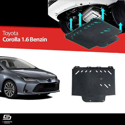 Ocelový kryt pod motor (2mm) Toyota Corolla 1.6 benzín