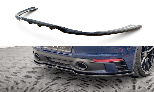 Zadní spoiler nárazníku V.1 Porsche 911 Carrera Aero 992 s žebrováním