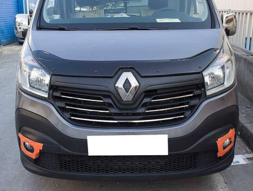 Nerez - chrom lišty přední masky Renault Trafic III