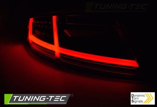 Zadní LED světla s dynamickým blinkrem pro AUDI TT černo kouřové provedení