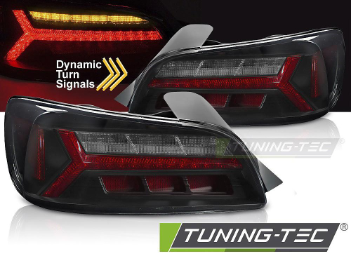 Zadní LED světla s dynamickým blinkrem pro Honda S2000 API, černo-kouřové provedení