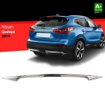 Nerez dekorační lišta nad SPZ Nissan Qashqai II