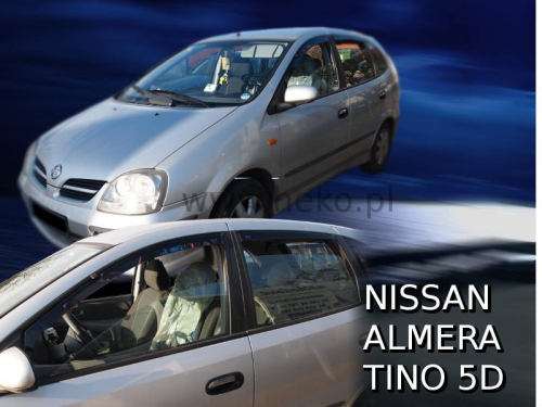 Deflektory-ofuky oken Nissan Almera Tino 5-Dvéř