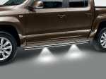 Boční nerezové nášlapy Volkswagen Amarok I s LED podsvícením