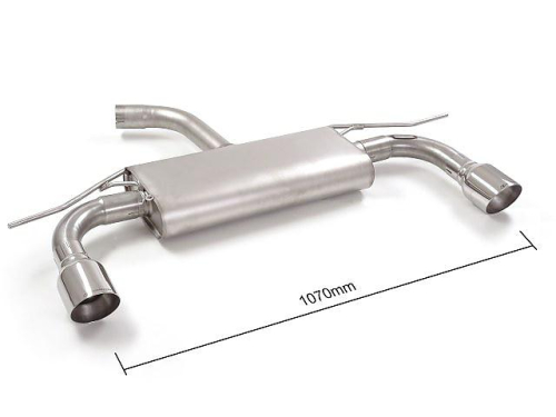 Nerez výfuk Ragazzon-duplex Sport Line Volkswagen Golf VII - 2x102mm
