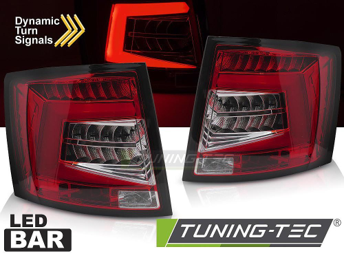 Zadní LED světla Škoda Octavia III Combi, červeno-bílé provedení