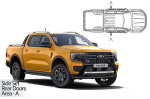 Sluneční clony CarShades FORD Ranger 4-dveř. 