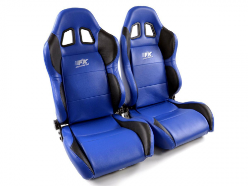 Sportovní sedačky FK Automotive Houston modré