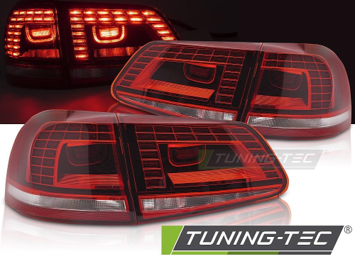 Zadní LED světla pro Volkswagen Touareg II - červené provedení