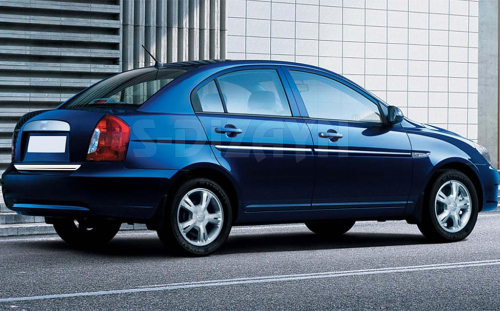 Nerez lišta spodní hrany zadních dveří Hyundai Accent/Era III sedan