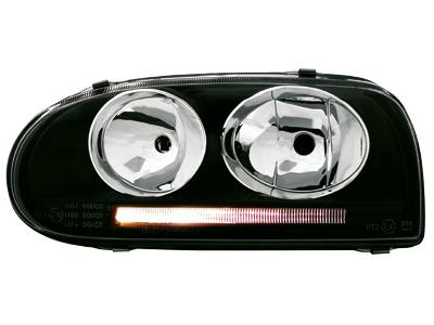 Přední světla černá Volkswagen Golf III
