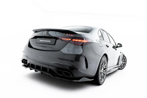 Zadní spoiler nárazníku Mercedes-AMG C63 Sedan / Combi W206 / S206 s žebrováním
