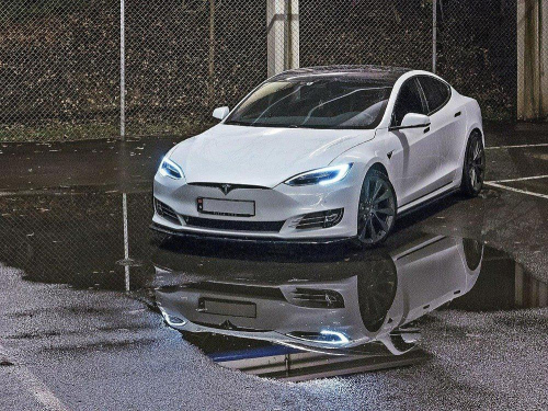 Nástavky prahů Tesla Model S Facelift