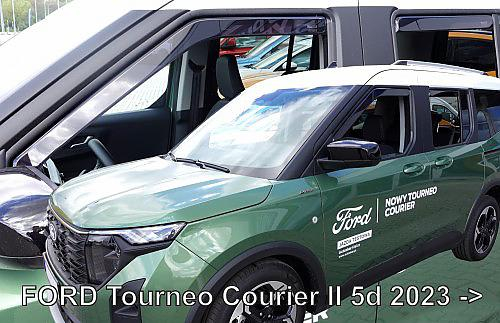 Deflektory-ofuky oken Ford Tourneo Courier 5dvéř. (+ zadní)