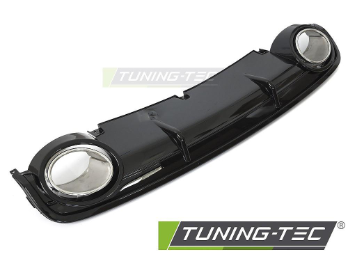 Difuzor zadního nárazníku Audi A6 C6 v černém lesklém provedení