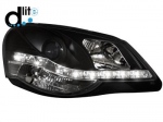 Přední světla černá Devil Eyes Volkswagen Polo 9N3