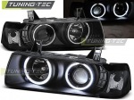 Přední světla angel eyes CCFL Coupe/Cabrio BMW E36 černá
