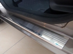 Kryty prahů-nerez+plast TOYOTA YARIS II 5-dvéř.