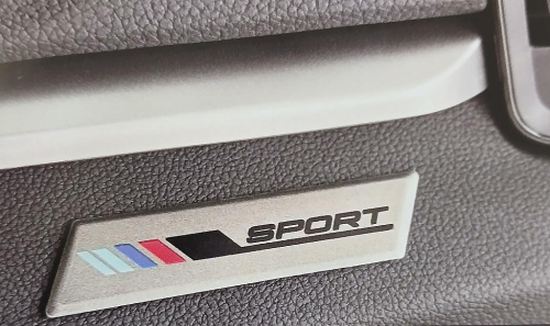Samolepící interierový štítek SPORT - tmavě šedý