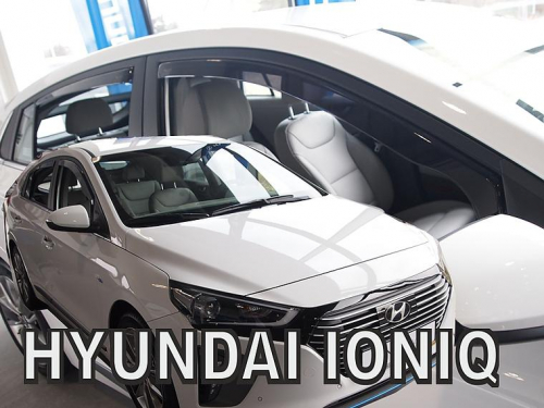 Deflektory-ofuky oken Hyundai Ioniq - přední+zadní