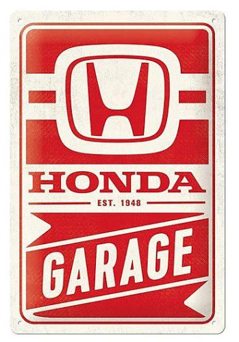 Retro cedule Honda Garage - 20x30cm