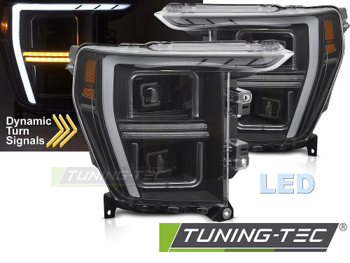 Přední LED světla pro Ford F150 MK14 - černé provedení 