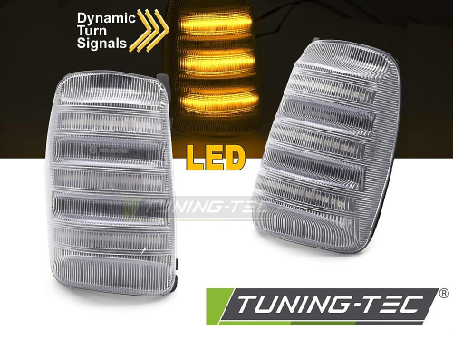 LED dynamické směrové světlo do zrcátek pro Ford Transit - čiré provedení