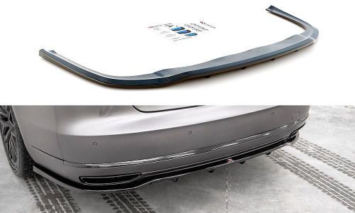 Zadní spoiler nárazníku Audi A8 D4 Facelift s žebrováním