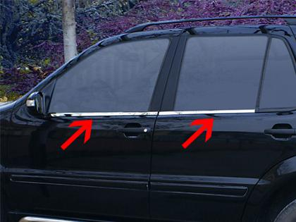 Nerez lišty spodní hrany oken Mercedes ML W163