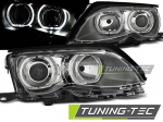 Přední světla LED Angel Eyes BMW 3 E46 chrom