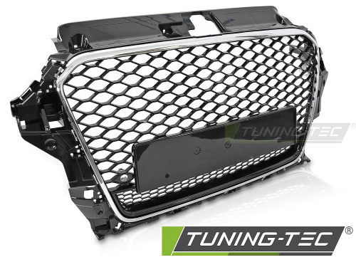 Přední maska Sport pro Audi A3 8V, černý lesk, chromový rámeček