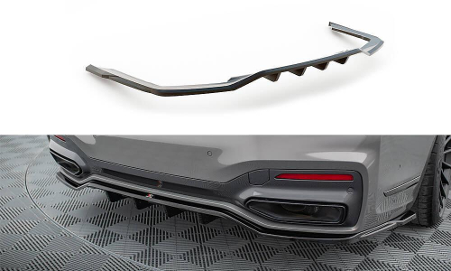 Zadní spoiler nárazníku V.2 BMW 7 M-Pack G11 / G12 Facelift s žebrováním