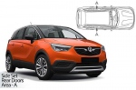 Sluneční clony CarShades Opel Crossland X 5dvéř.