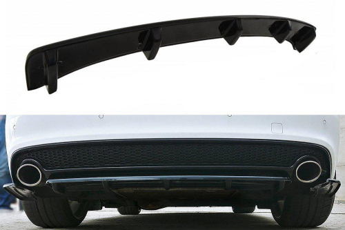 Zadní spoiler nárazníku Audi A5 S-Line 8T Facelift Coupe/Sportback, s žebrováním