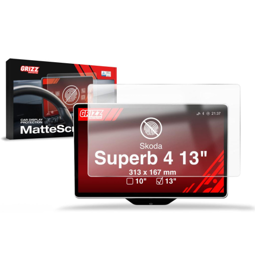 Matná folie na LCD display navigace Škoda Superb 4