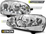 Přední světla VW Golf V D2S chrom