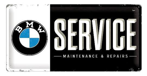 Retro cedule - BMW Service 50x25cm