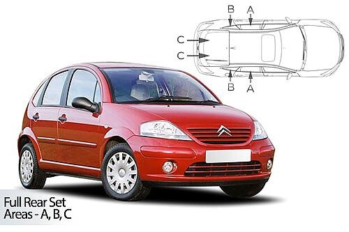 Sluneční clony CarShades CITROEN C3, 5-dvéř.